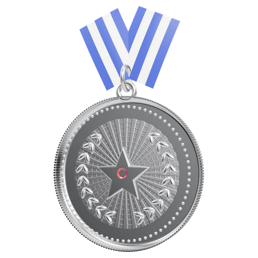 Silver emblem